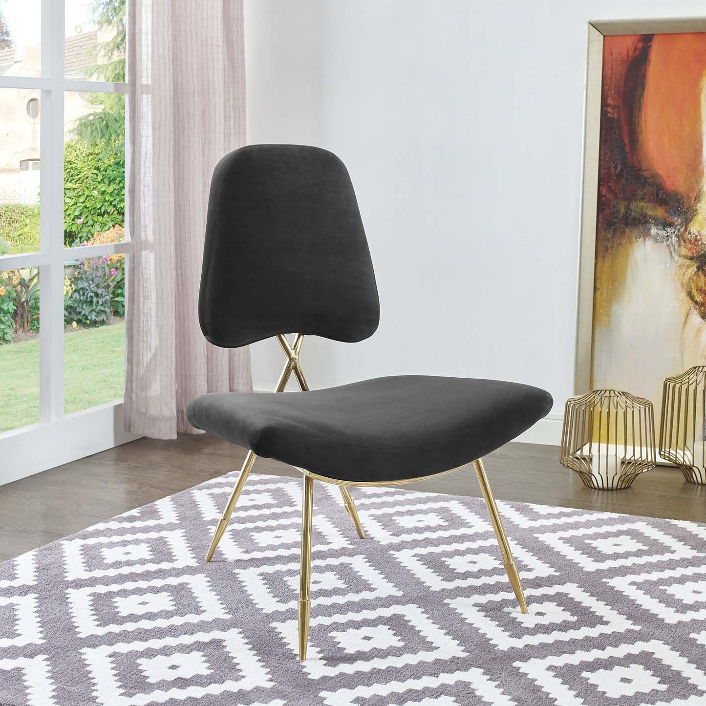 Modway Ponder Performance Velvet Lounge Chair | Lounge Chairs | Modishstore-6