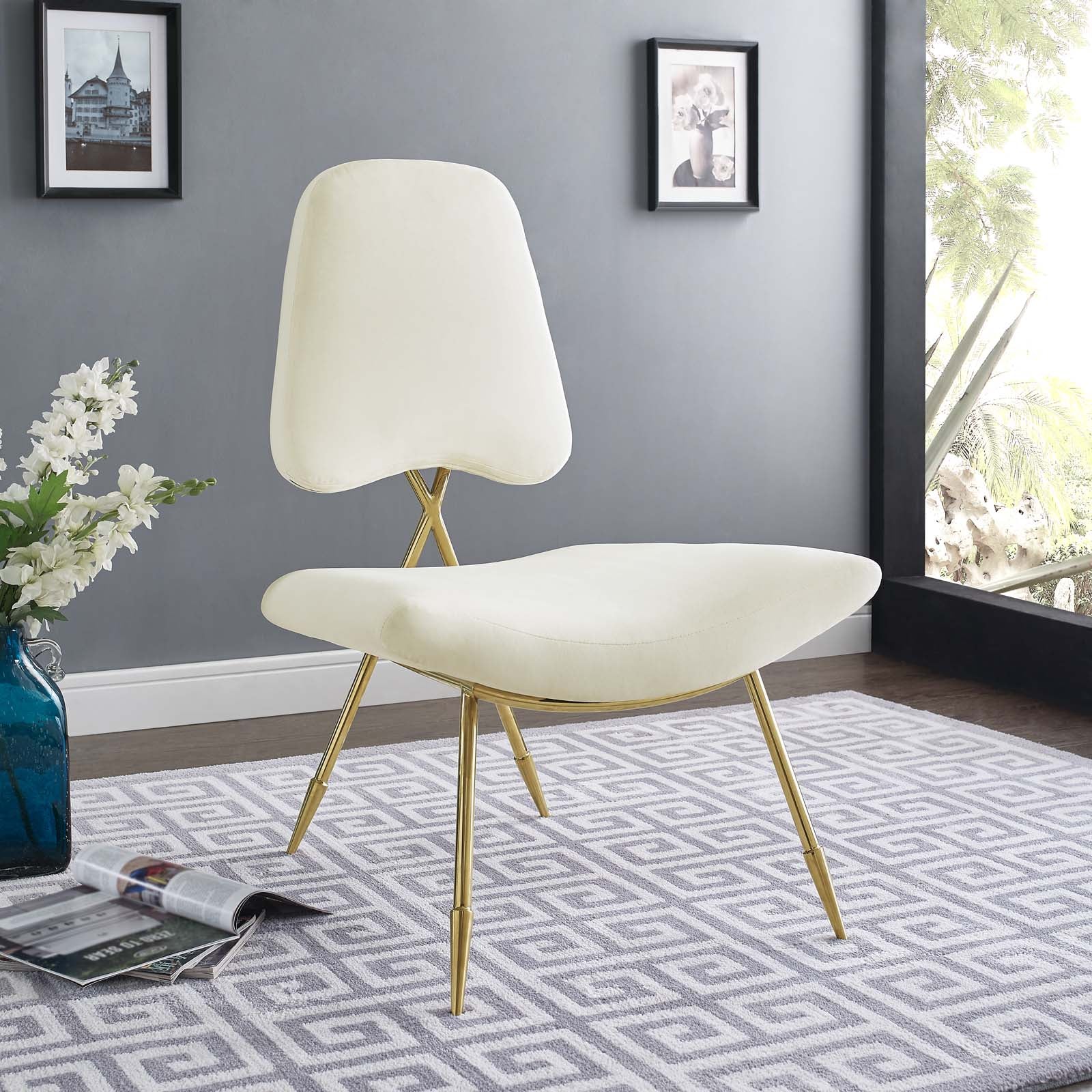 Modway Ponder Performance Velvet Lounge Chair | Lounge Chairs | Modishstore-2