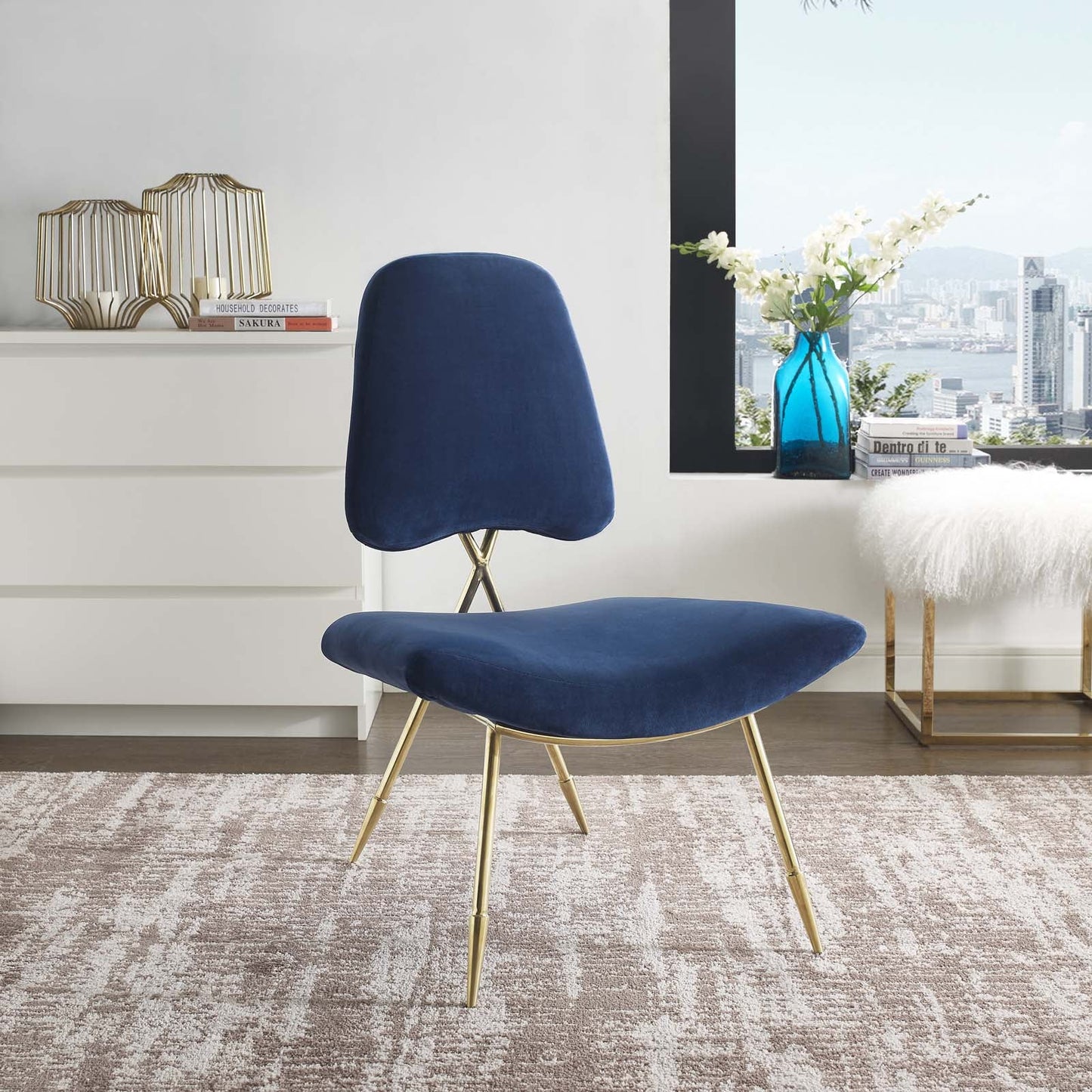 Modway Ponder Performance Velvet Lounge Chair | Lounge Chairs | Modishstore-15