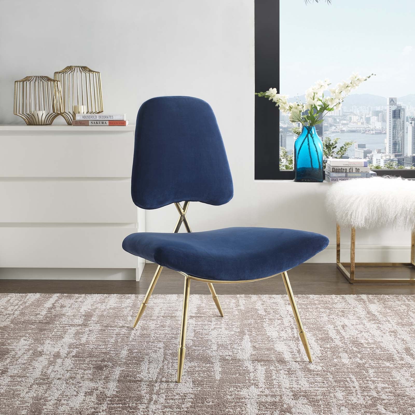 Modway Ponder Performance Velvet Lounge Chair | Lounge Chairs | Modishstore-15