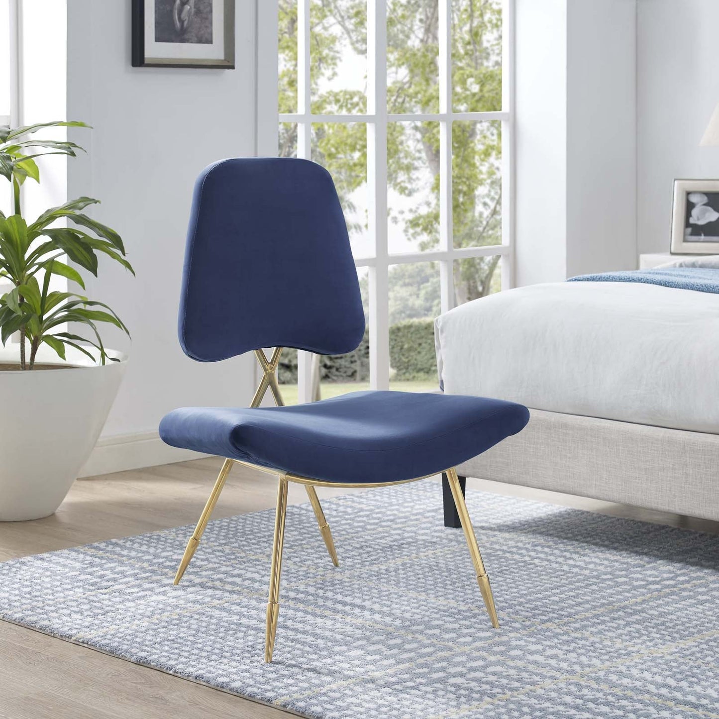 Modway Ponder Performance Velvet Lounge Chair | Lounge Chairs | Modishstore-16