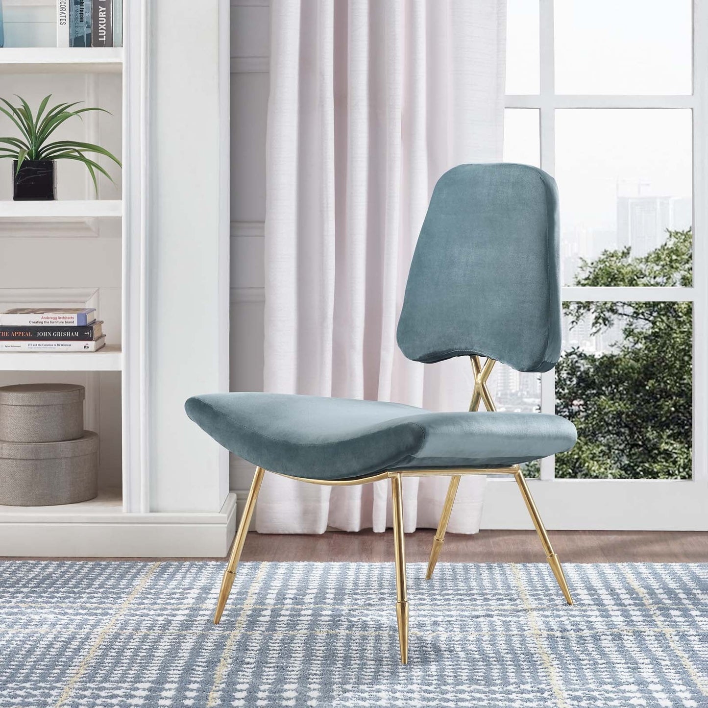 Modway Ponder Performance Velvet Lounge Chair | Lounge Chairs | Modishstore-20