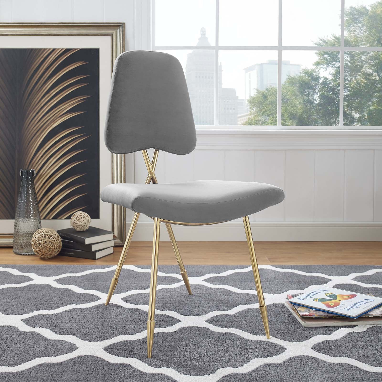 Modway Ponder Performance Velvet Dining Side Chair | Dining Chairs | Modishstore-23