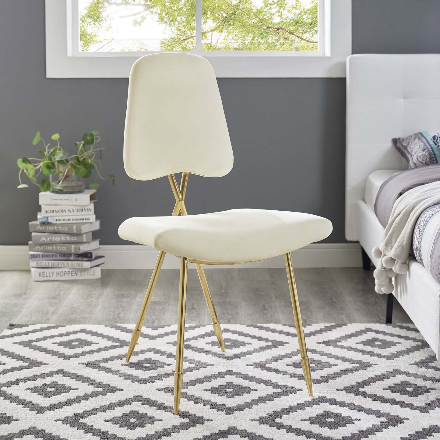 Modway Ponder Performance Velvet Dining Side Chair | Dining Chairs | Modishstore