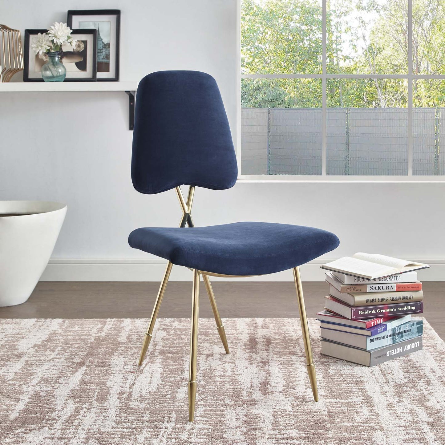 Modway Ponder Performance Velvet Dining Side Chair | Dining Chairs | Modishstore-21