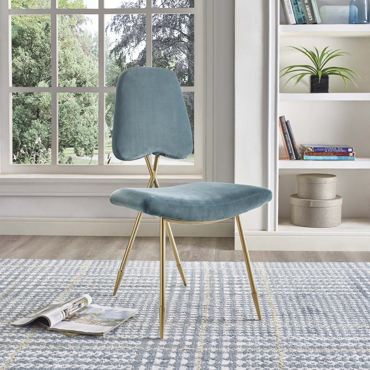 Modway Ponder Performance Velvet Dining Side Chair | Dining Chairs | Modishstore-19