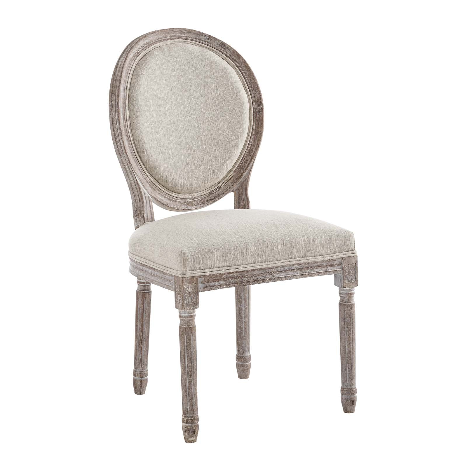 Modway Emanate Vintage French Upholstered Fabric Dining Side Chair | Dining Chairs | 
