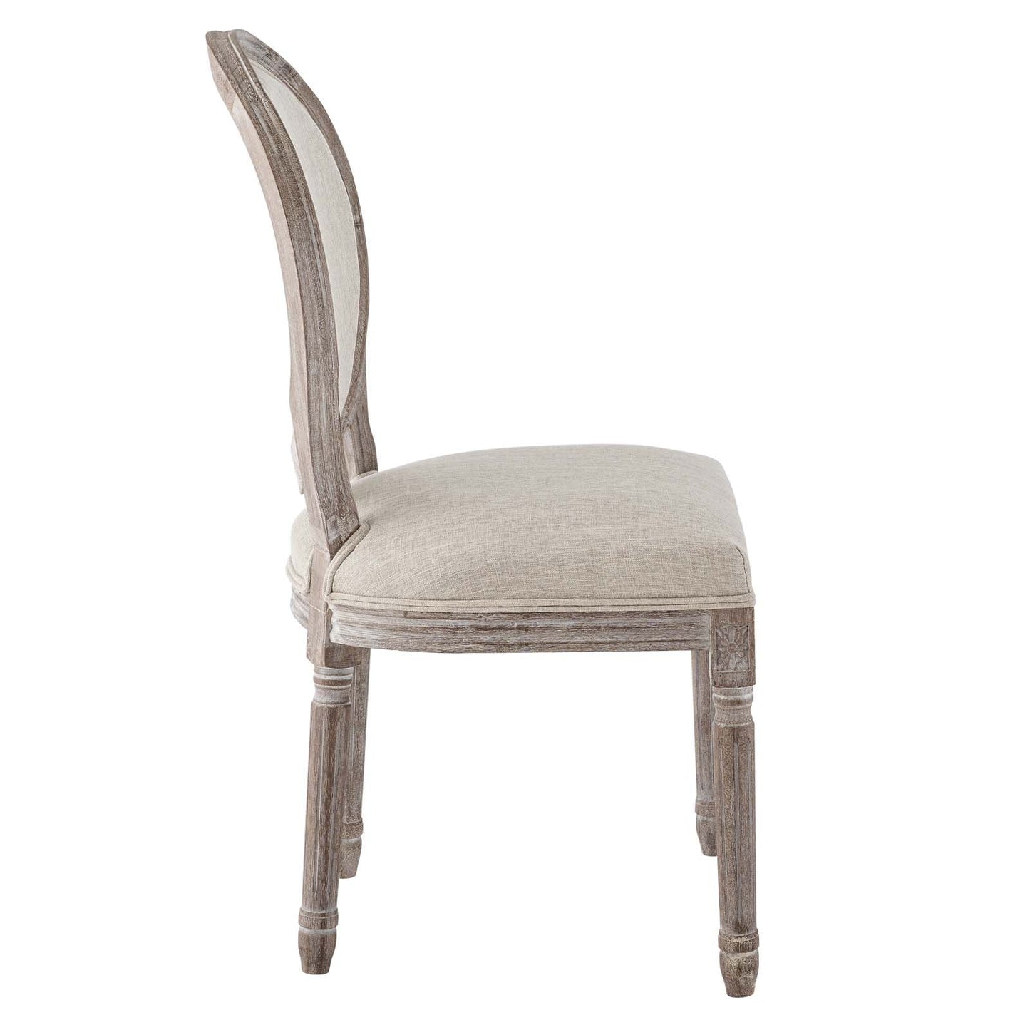 Modway Emanate Vintage French Upholstered Fabric Dining Side Chair | Dining Chairs | 