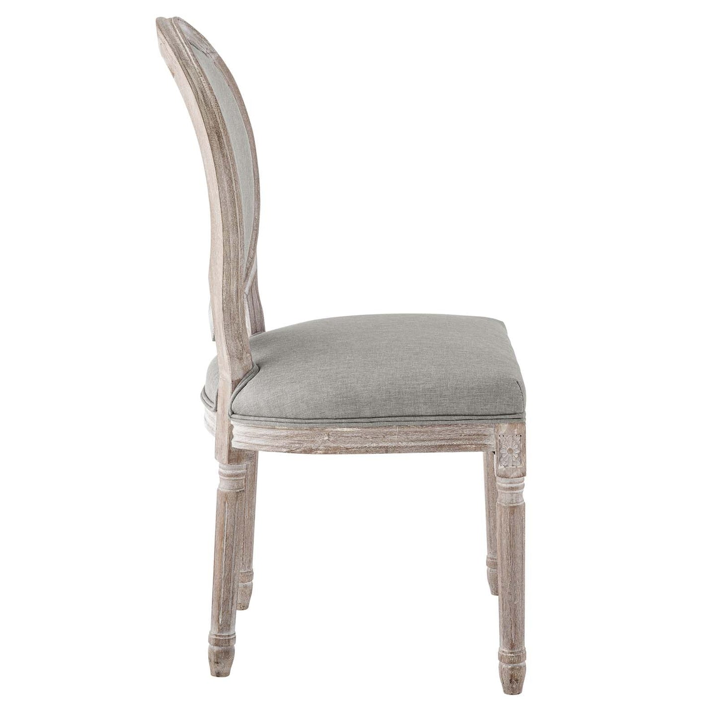 Modway Emanate Vintage French Upholstered Fabric Dining Side Chair | Dining Chairs | 