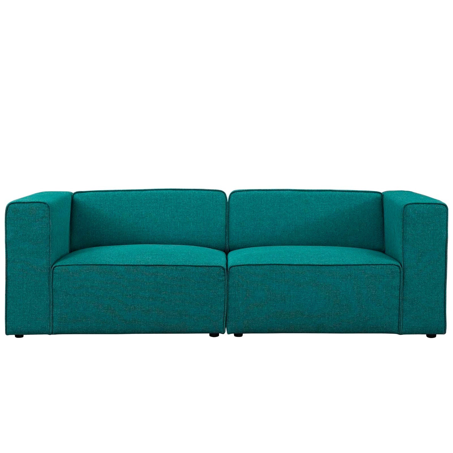 Modway Mingle 2 Piece Upholstered Fabric Sectional Sofa Set | Sofas | Modishstore-16