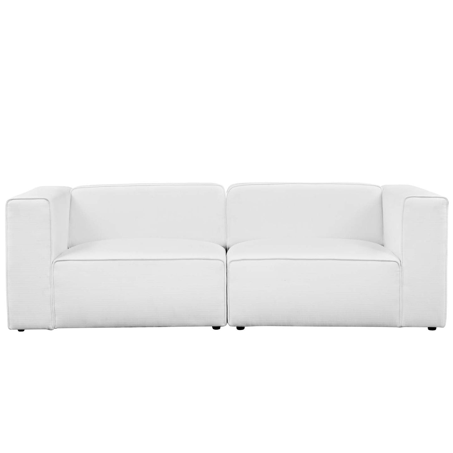 Modway Mingle 2 Piece Upholstered Fabric Sectional Sofa Set | Sofas | Modishstore-7