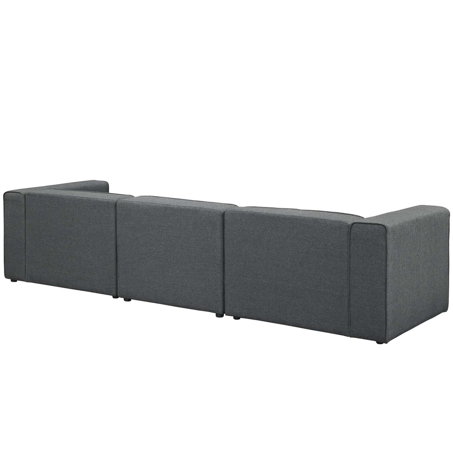 Modway Mingle 4 Piece Upholstered Fabric Sectional Sofa Set