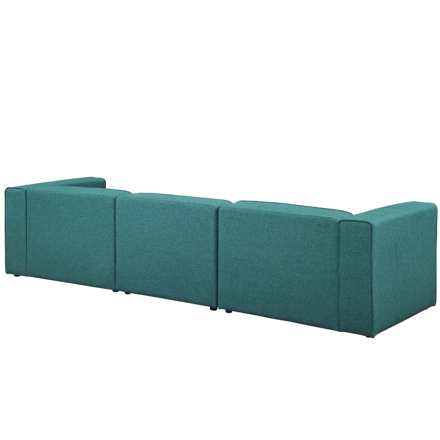 Modway Mingle 4 Piece Upholstered Fabric Sectional Sofa Set