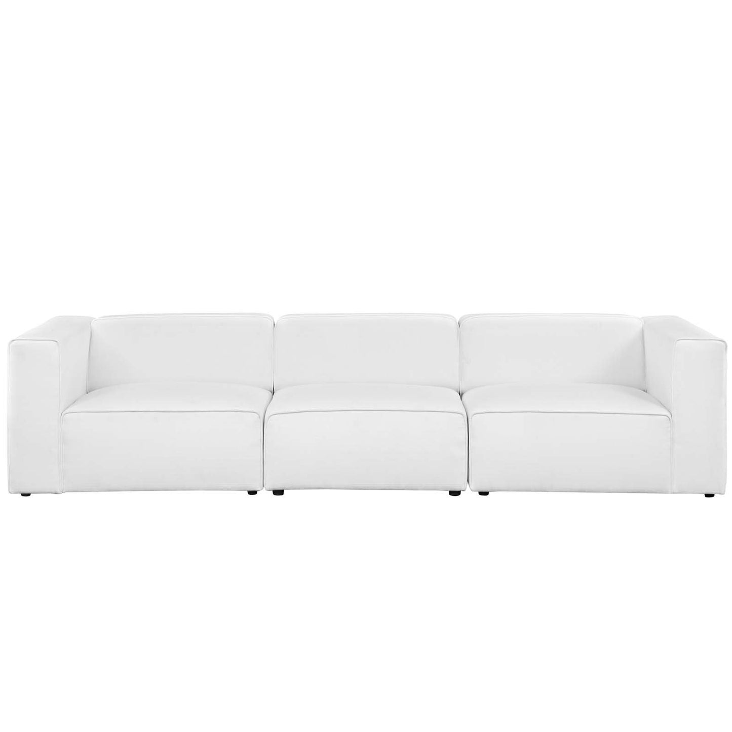 Modway Mingle 4 Piece Upholstered Fabric Sectional Sofa Set