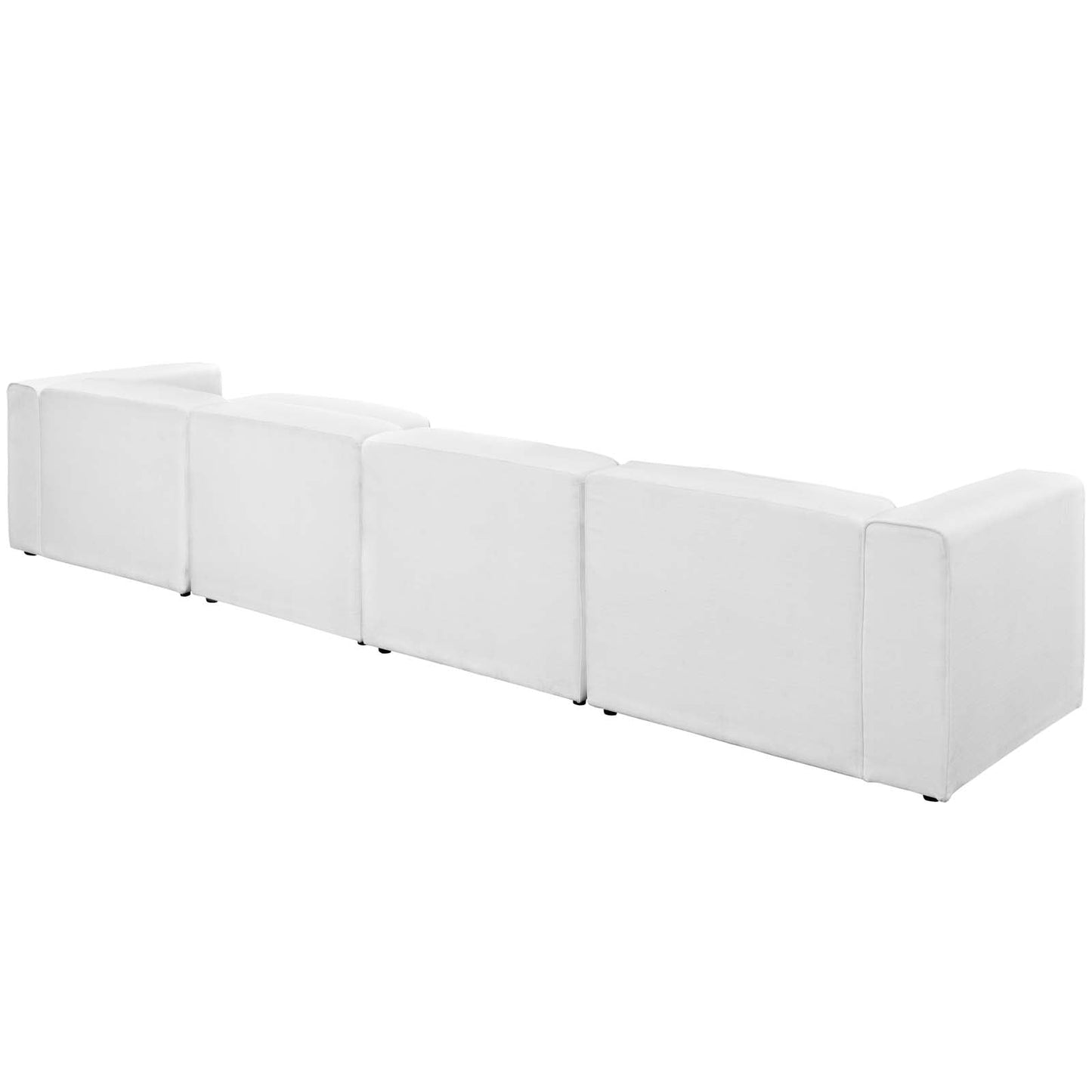 Modway Mingle 5 Piece Upholstered Fabric Sectional Sofa Set | Sofas | Modishstore-6
