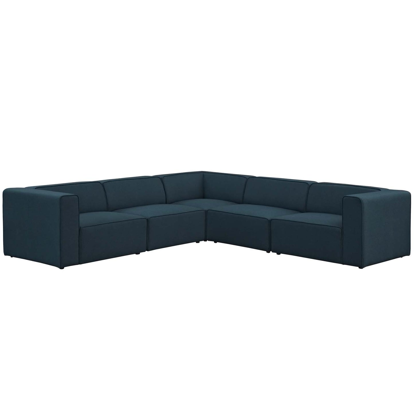 Modway Mingle 7 Piece Upholstered Fabric Sectional Sofa Set-EEI-2841