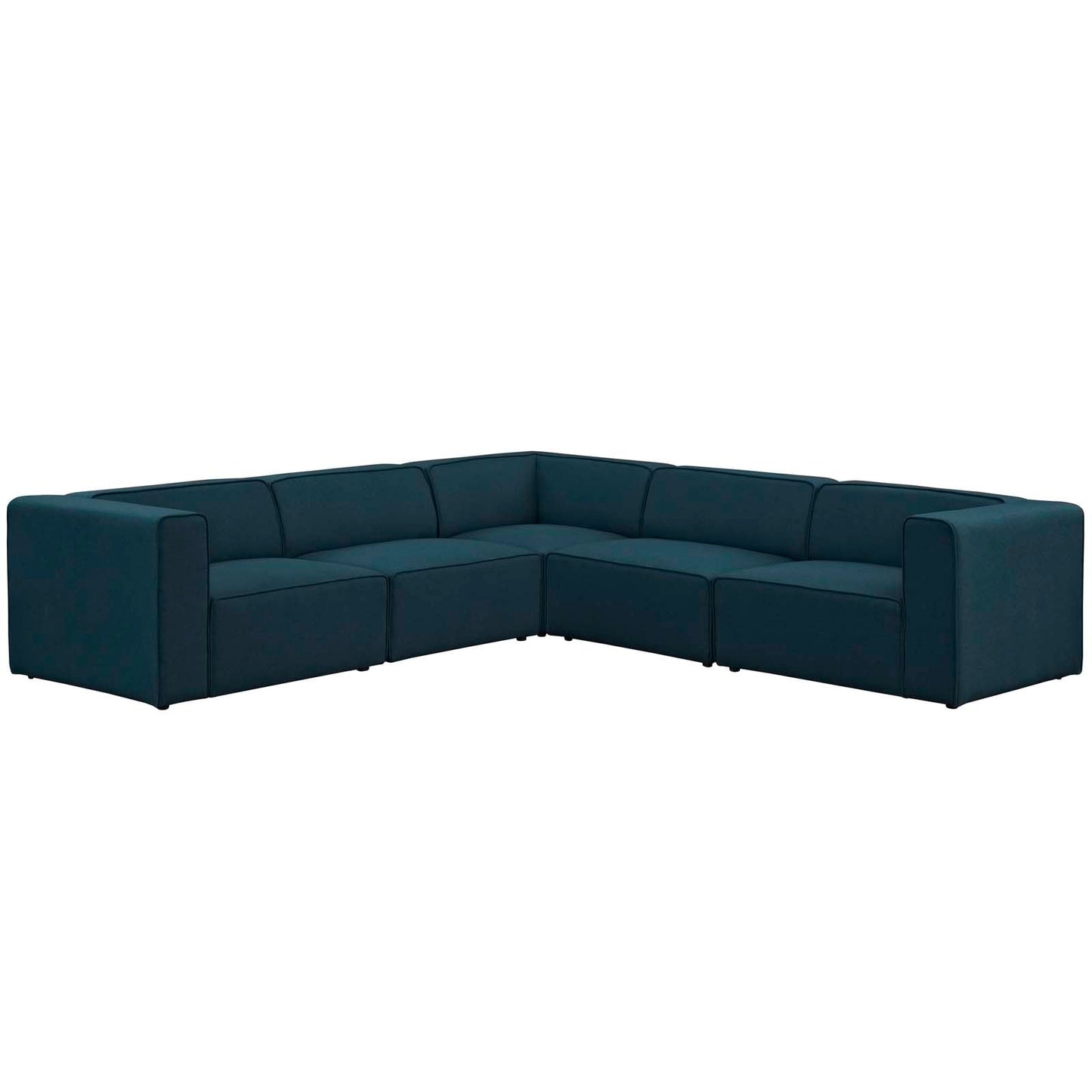 Modway Mingle 5 Piece Upholstered Fabric Sectional Sofa Set-EEI-2835 | Sofas | Modishstore-2