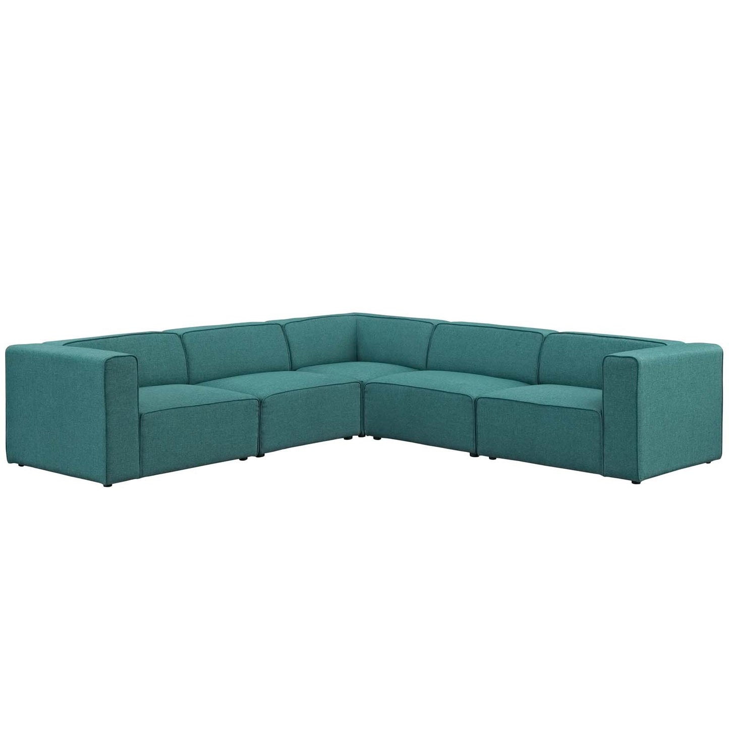 Modway Mingle 7 Piece Upholstered Fabric Sectional Sofa Set-EEI-2841