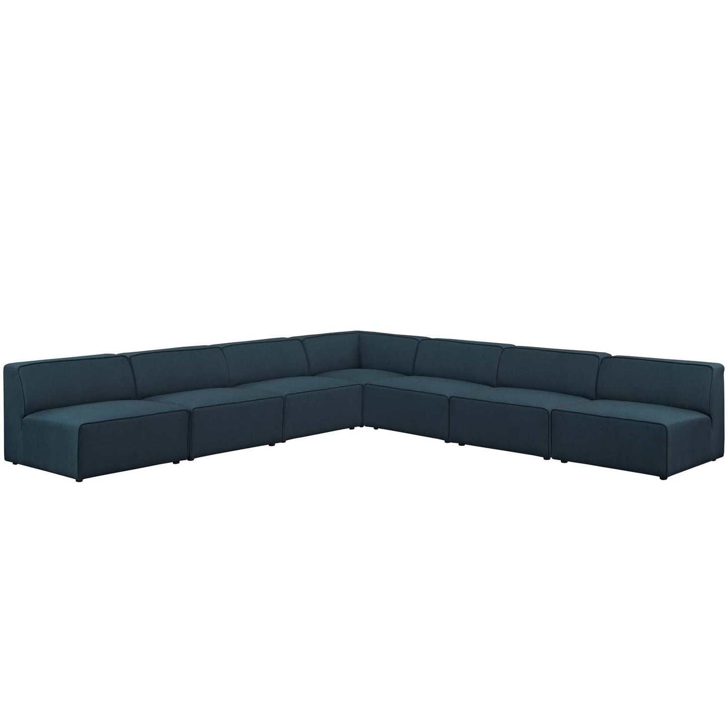 Modway Mingle 7 Piece Upholstered Fabric Sectional Sofa Set-EEI-2841