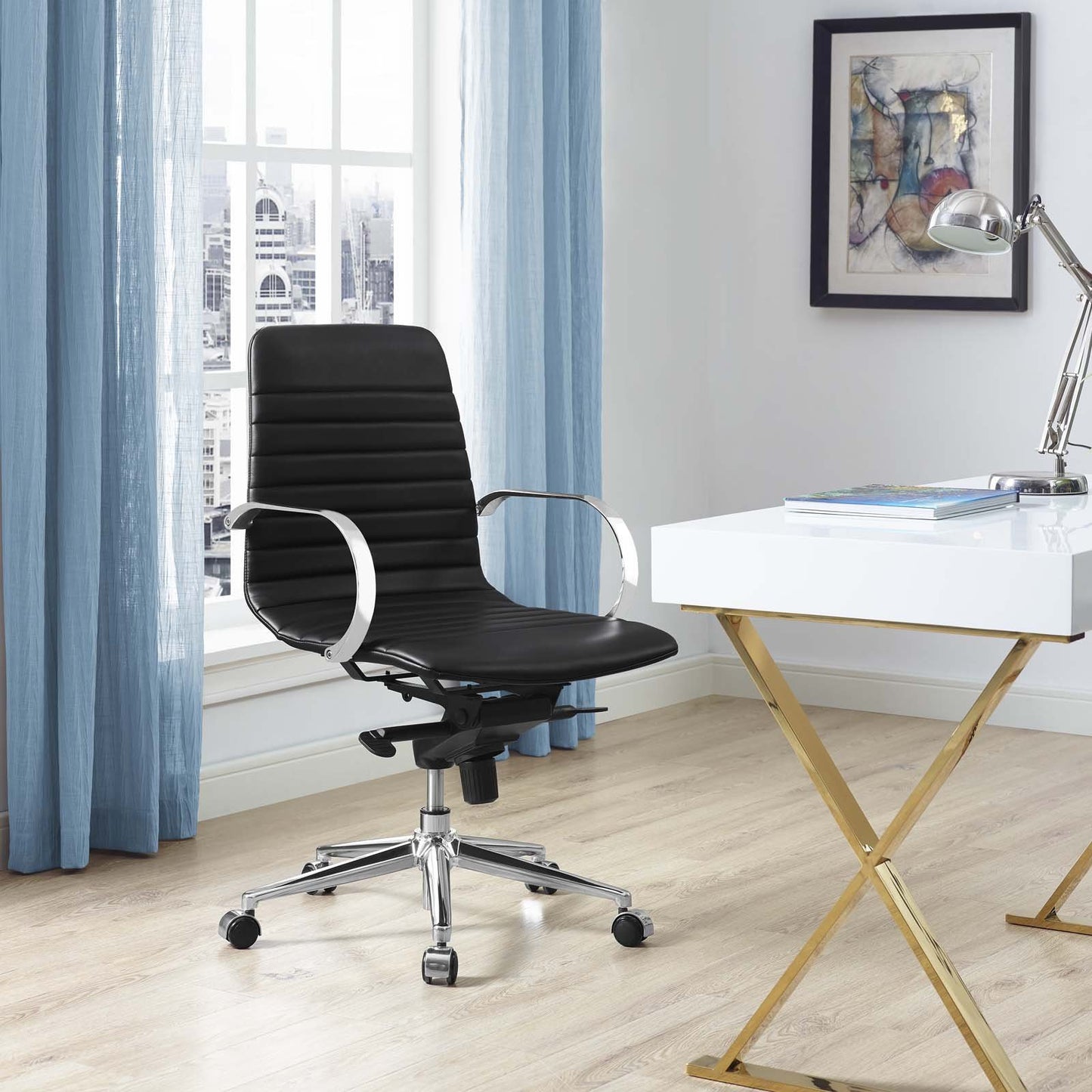Modway Groove Ribbed Back Office Chair