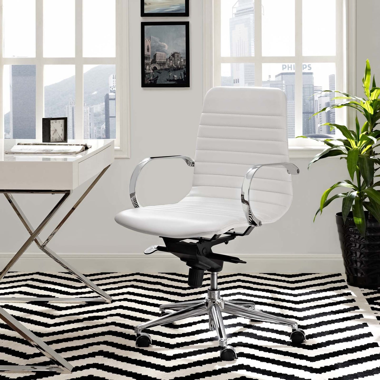 Modway Groove Ribbed Back Office Chair