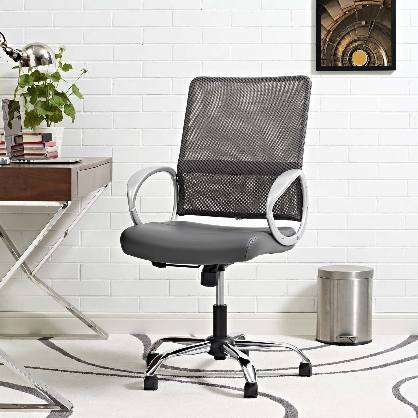 Modway Command Mesh and Vinyl Office Chair