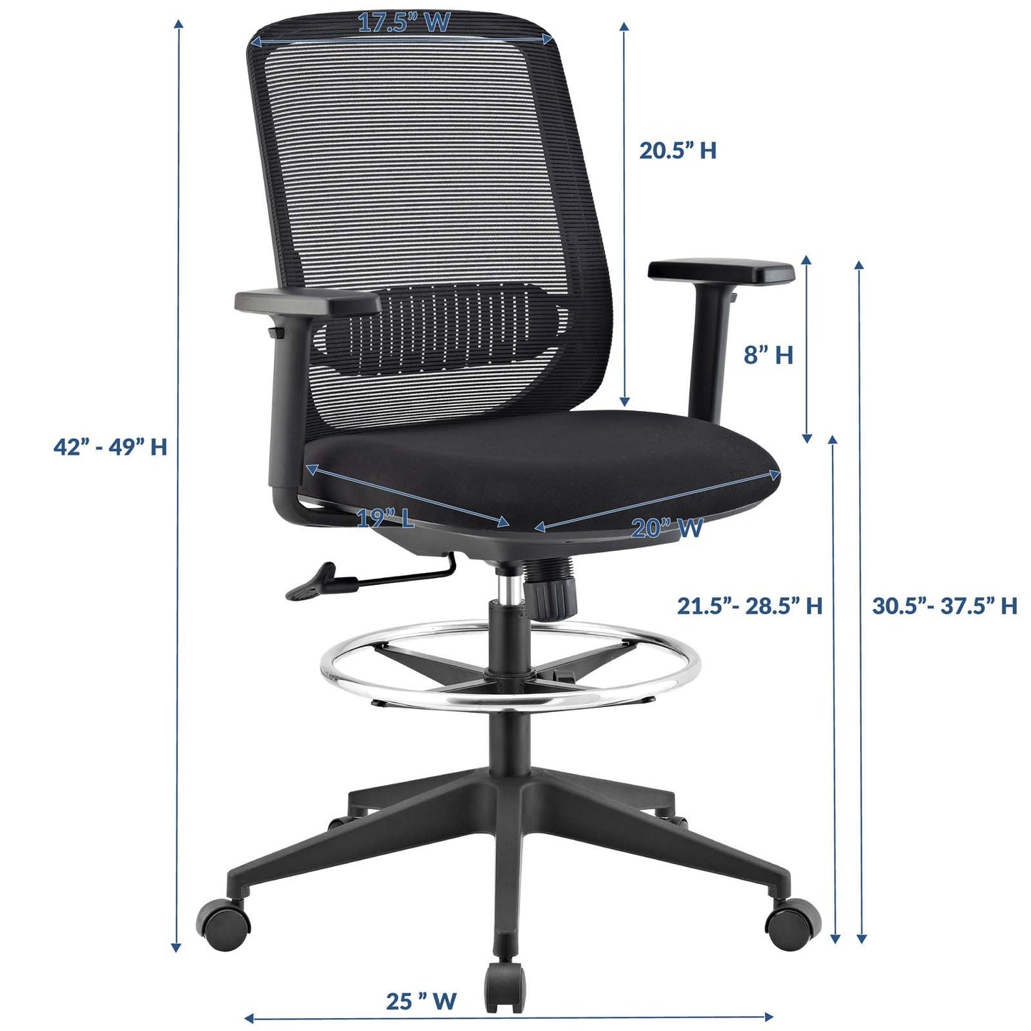 Modway Acclaim Mesh Drafting Chair