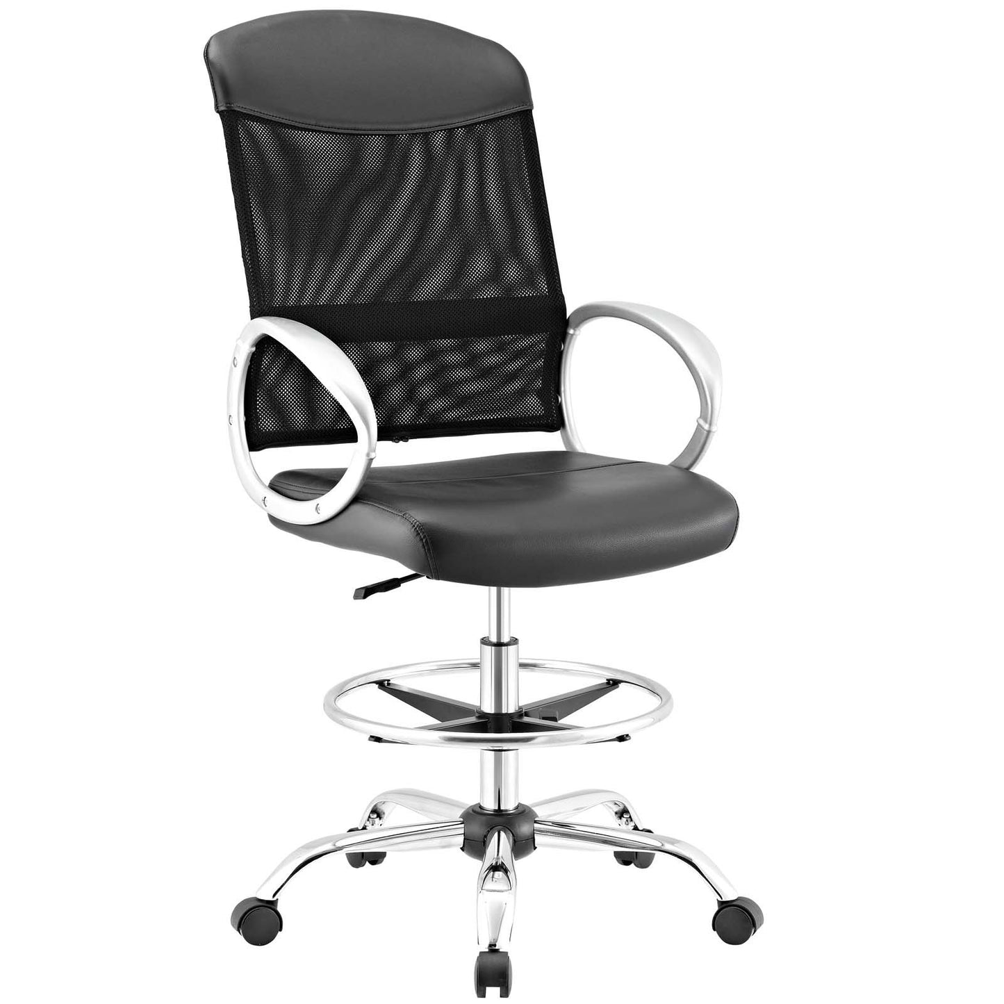 Modway Emblem Mesh and Vinyl Drafting Chair