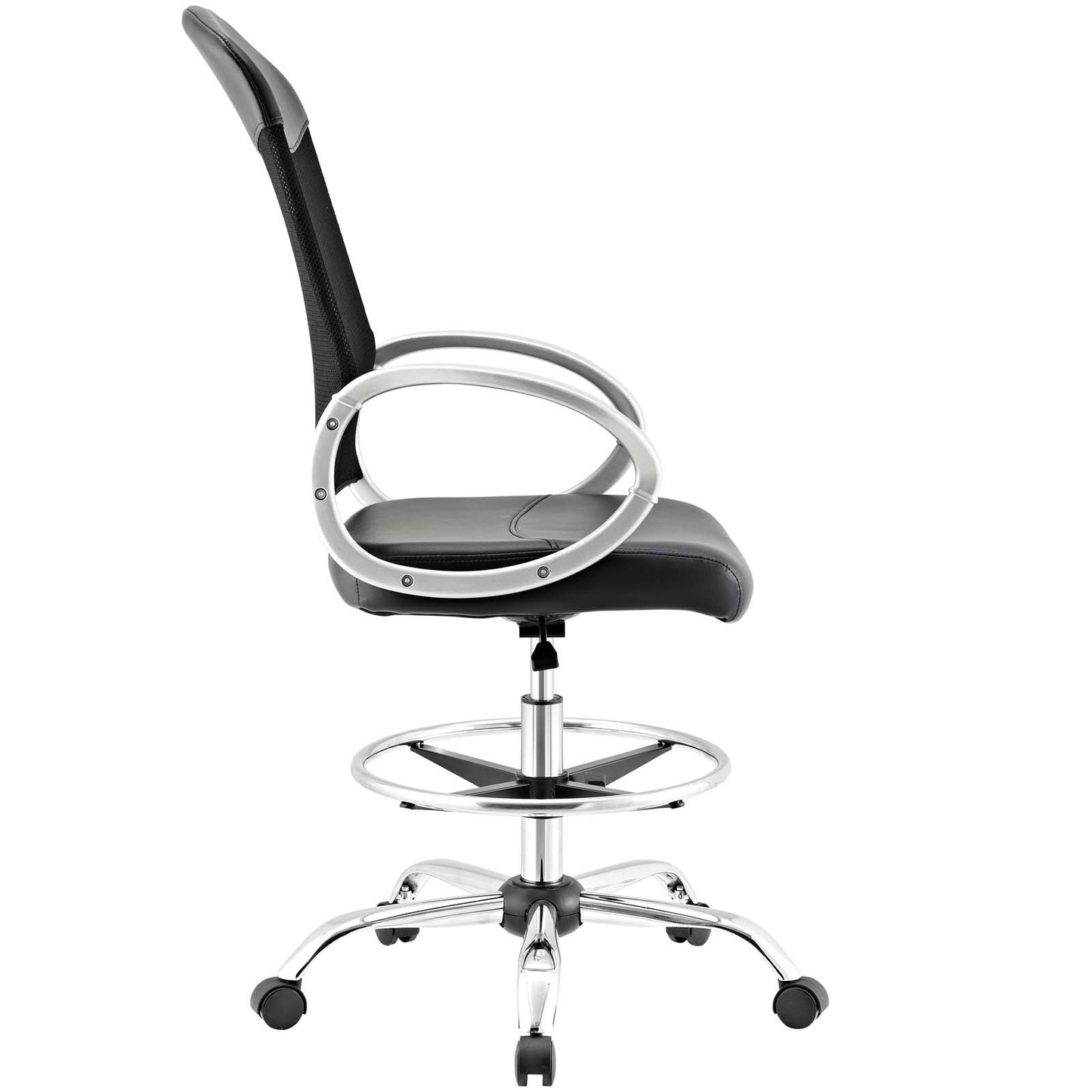 Modway Emblem Mesh and Vinyl Drafting Chair
