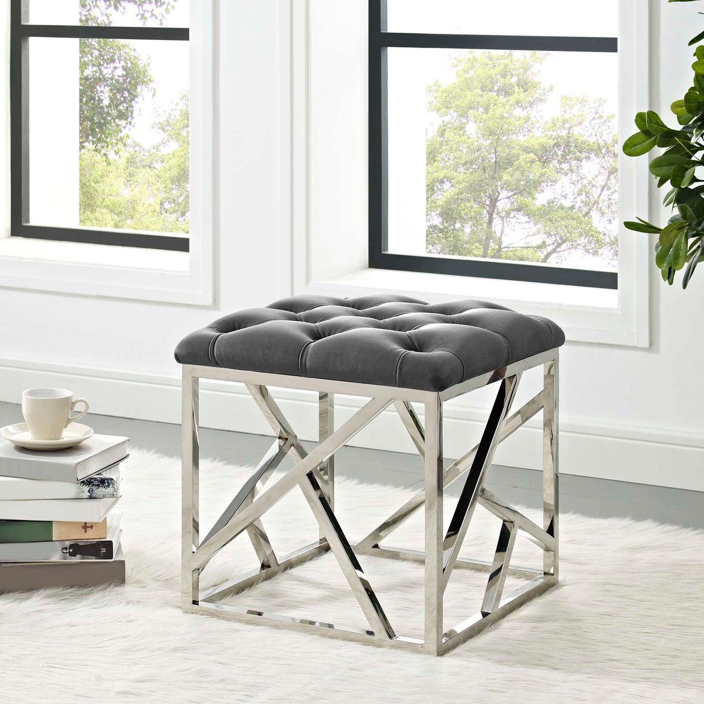 Modway Intersperse Ottoman | Ottomans | 