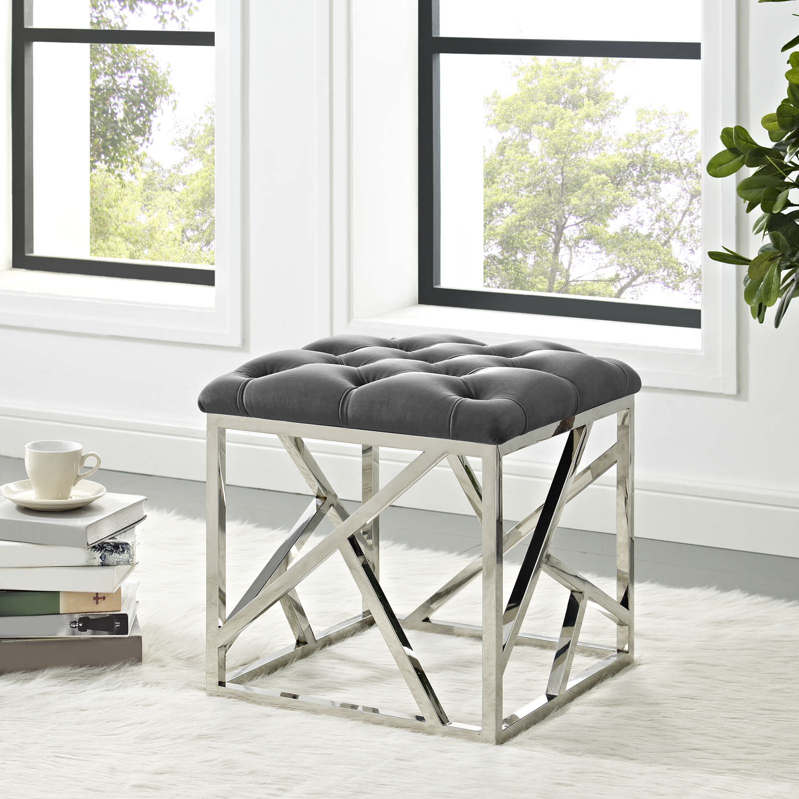 Modway Intersperse Ottoman | Ottomans | 