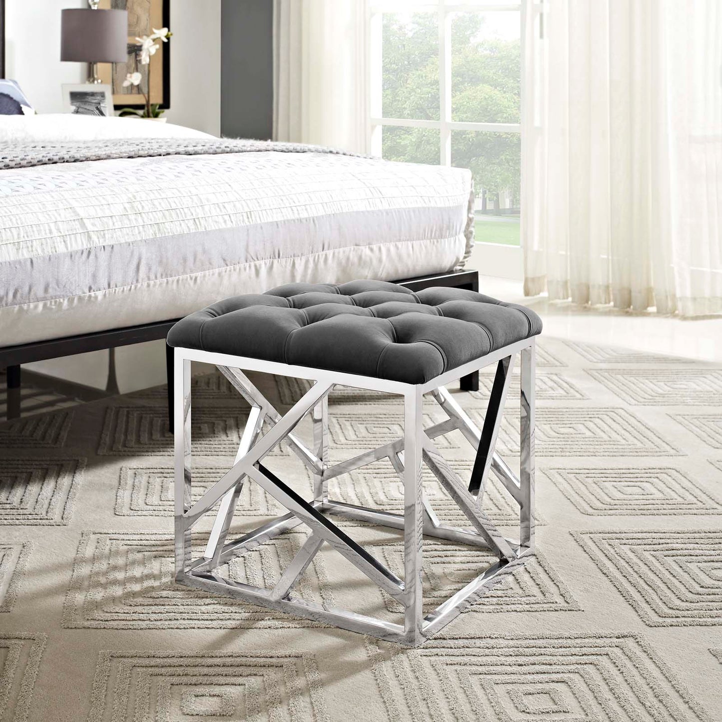 Modway Intersperse Ottoman | Ottomans