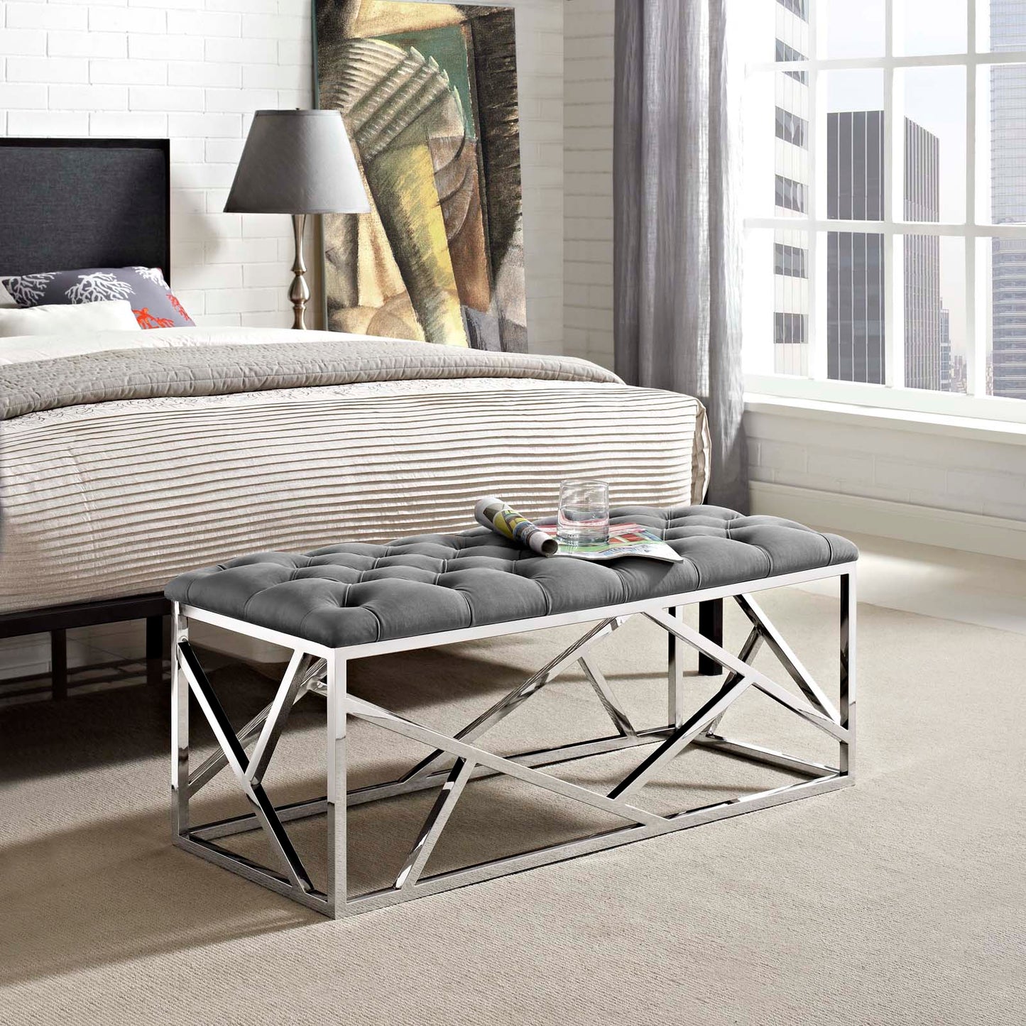 Modway Intersperse Bench | Stools & Benches | 