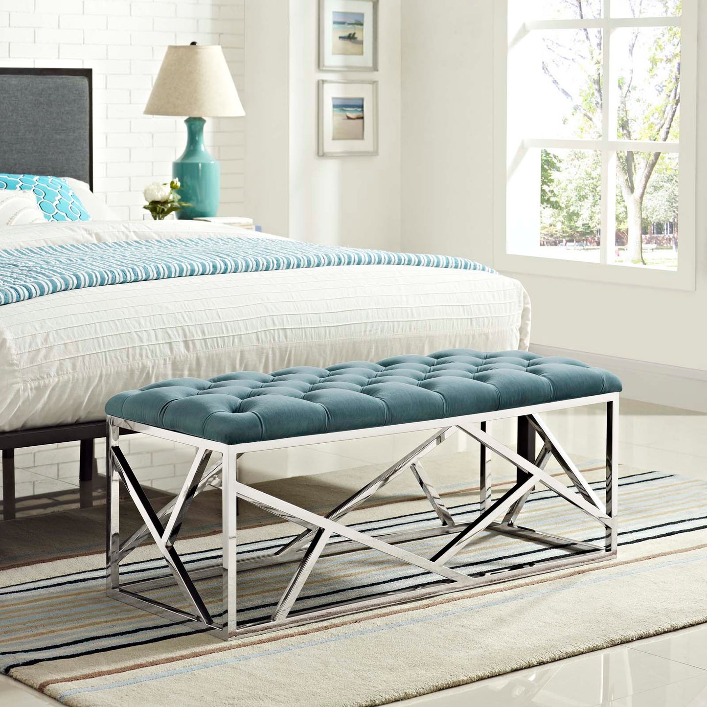 Modway Intersperse Bench | Stools & Benches | 