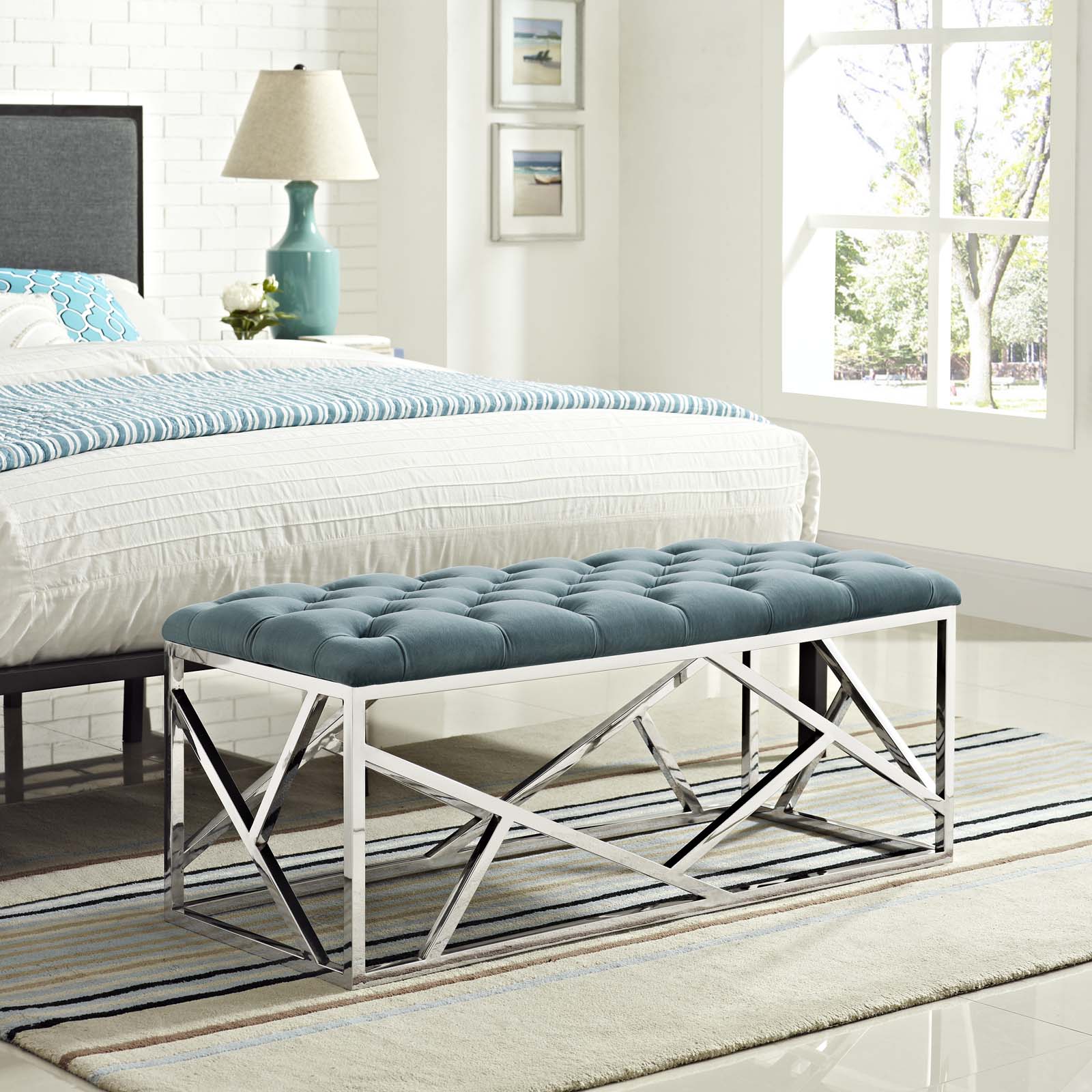 Modway Intersperse Bench | Stools & Benches | 
