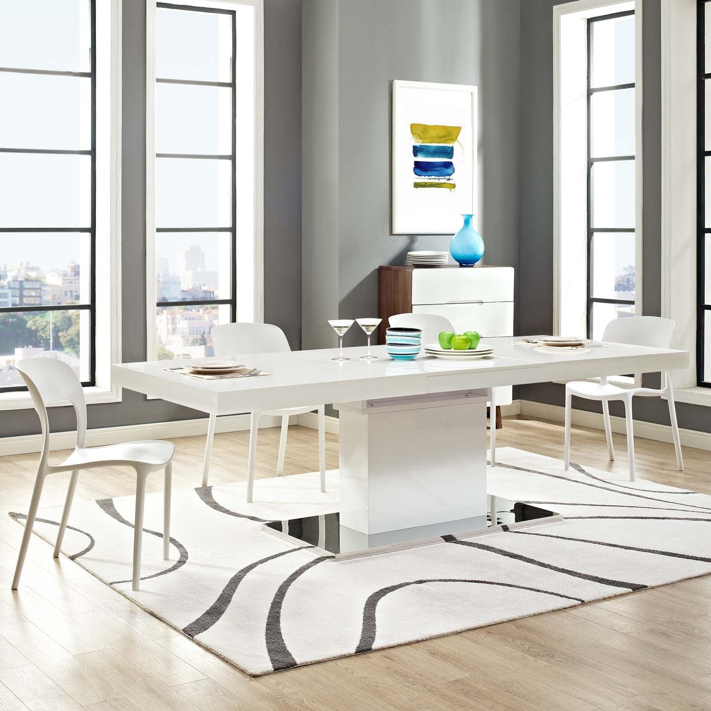 Modway Vector Expandable Dining Table | Dining Tables | Modishstore