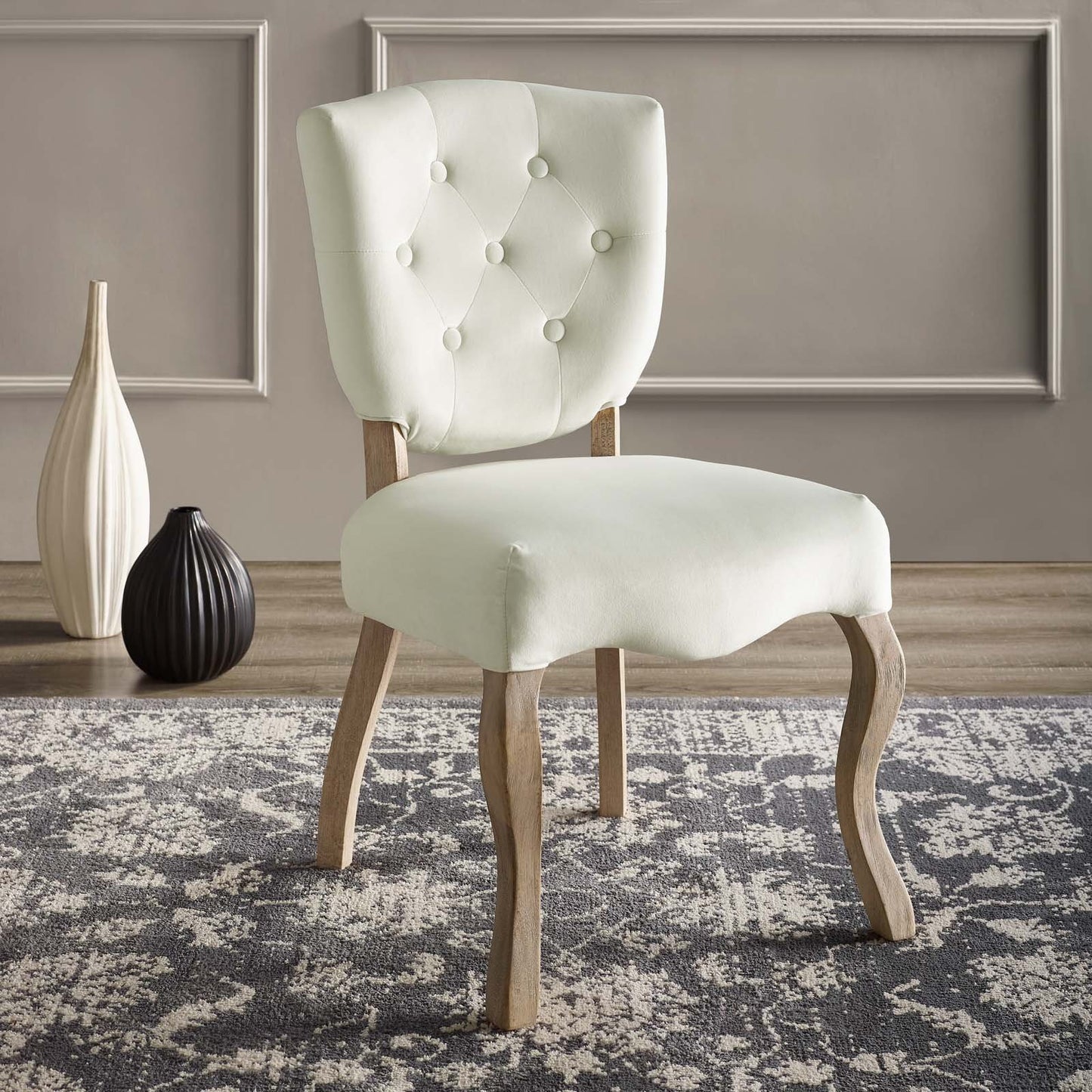 Modway Array Vintage French Performance Velvet Dining Side Chair