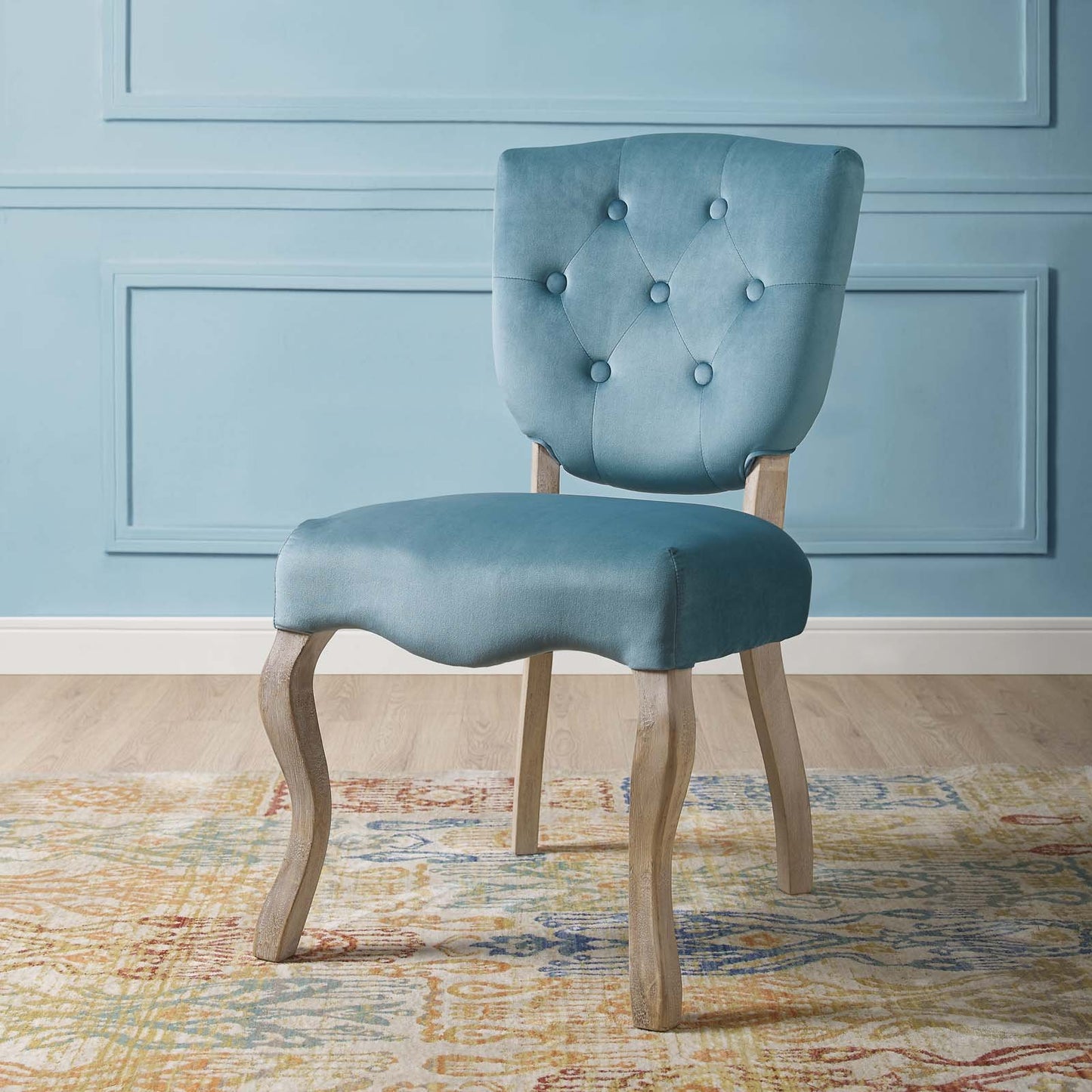 Modway Array Vintage French Performance Velvet Dining Side Chair