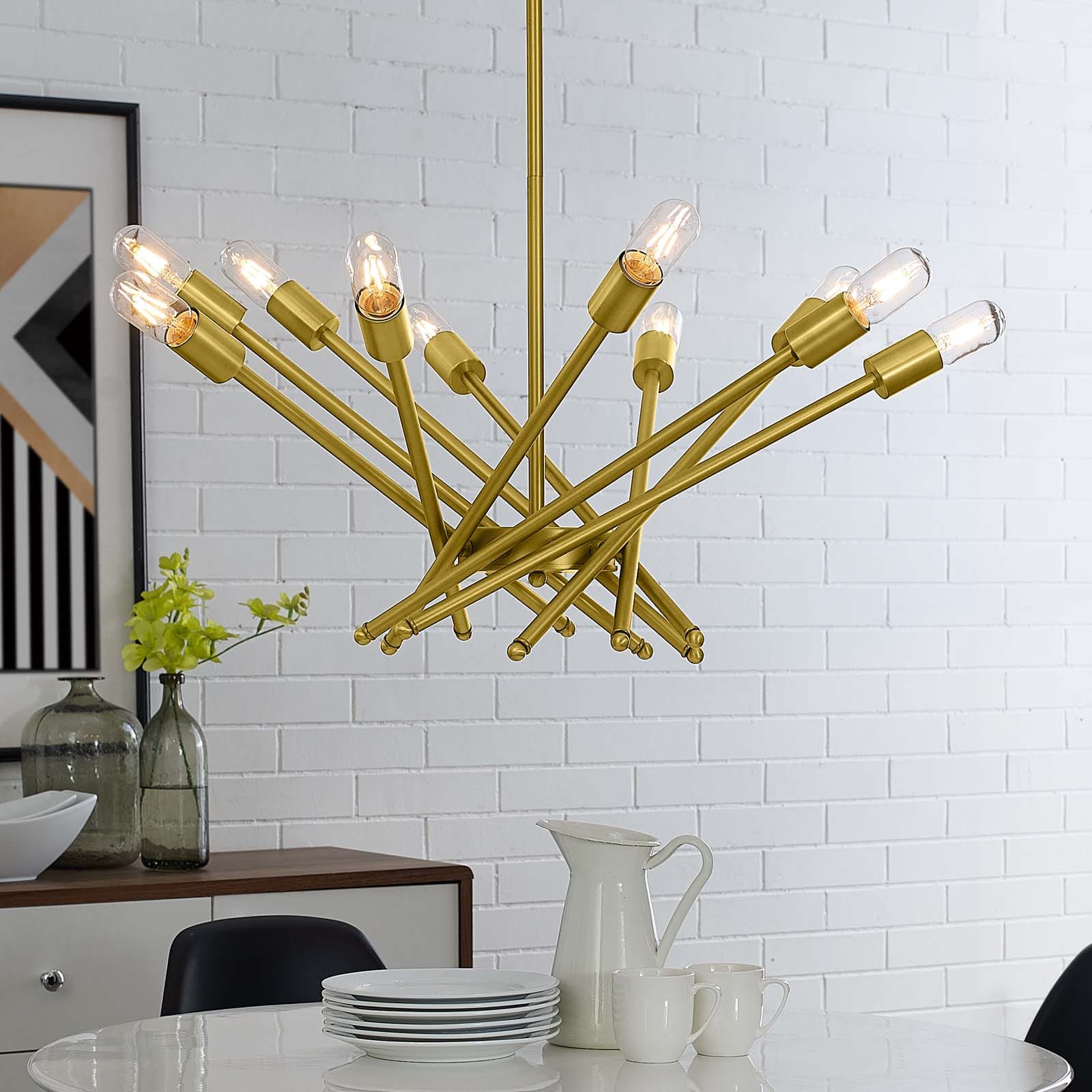 Modway Cherish Brass Metal Pendant Light | Pendant Lamps