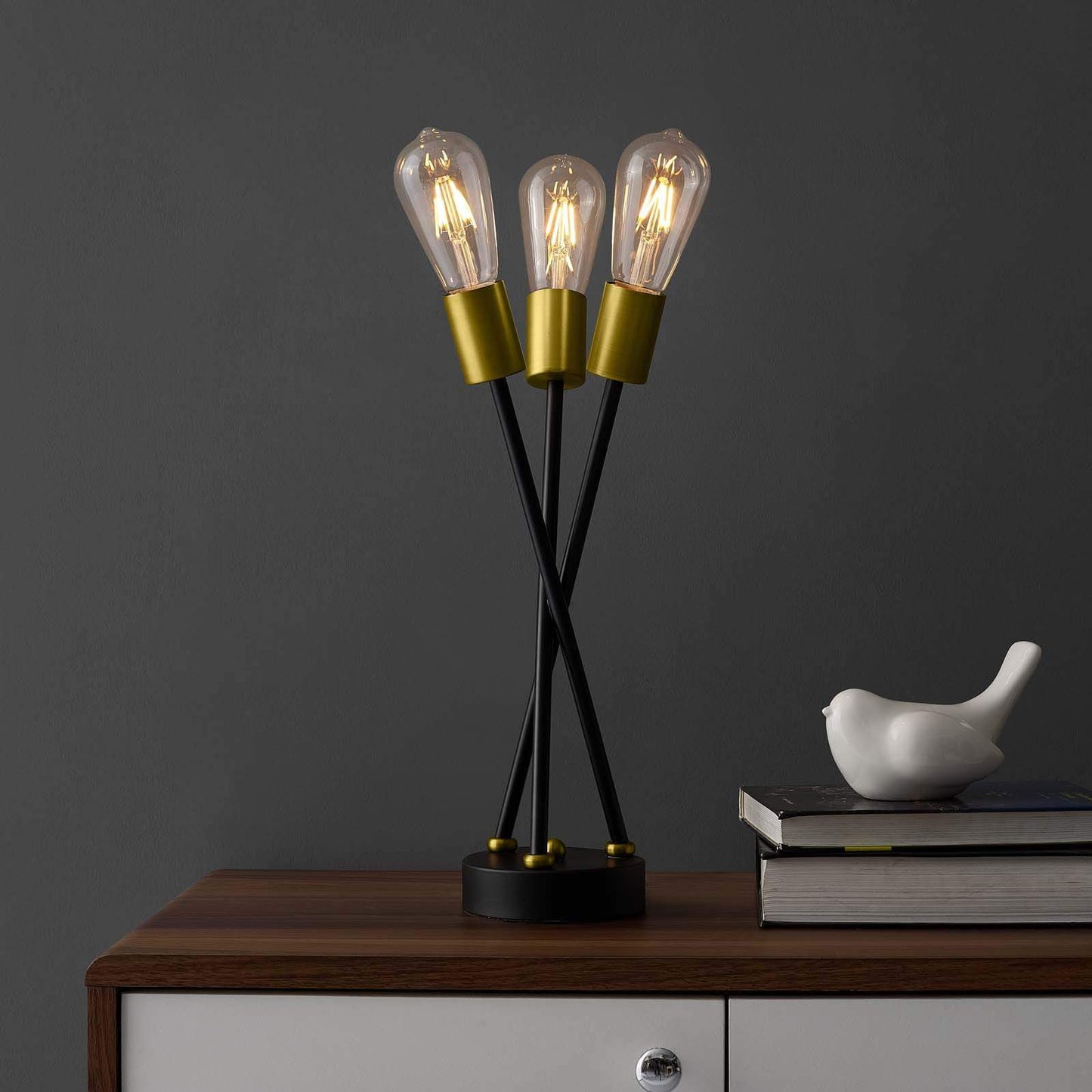 Modway Bedeck Brass Metal Table Lamp