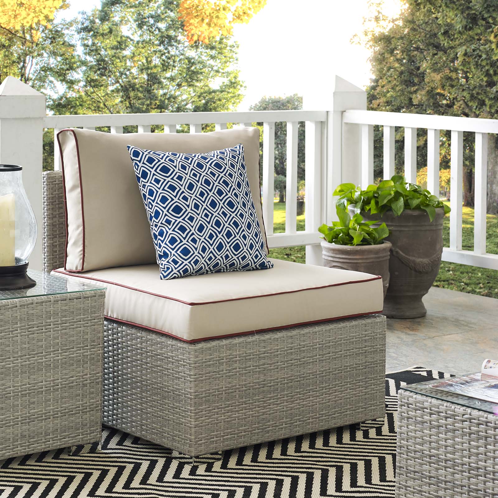 Modway Repose Outdoor Patio Armless Chair | Outdoor Chairs | Modishstore-5