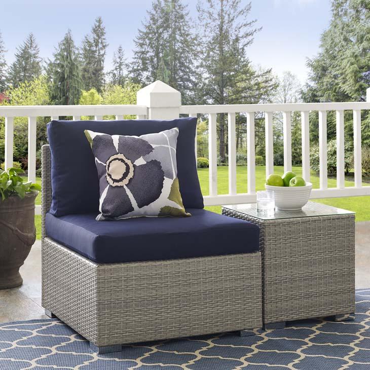 Modway Repose Sunbrella Fabric Outdoor Patio Armless Chair
