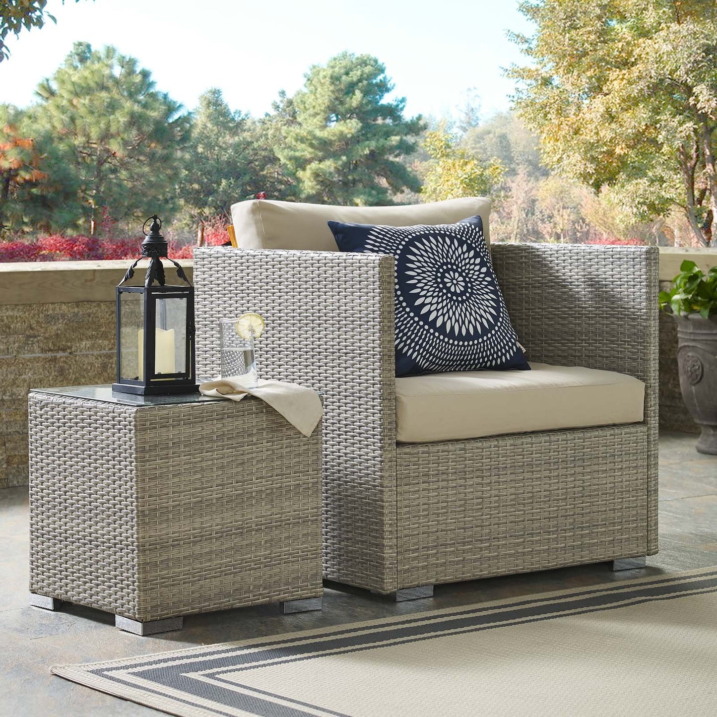 Modway Repose Sunbrellaå¨ Fabric Outdoor Patio Armless Chair
