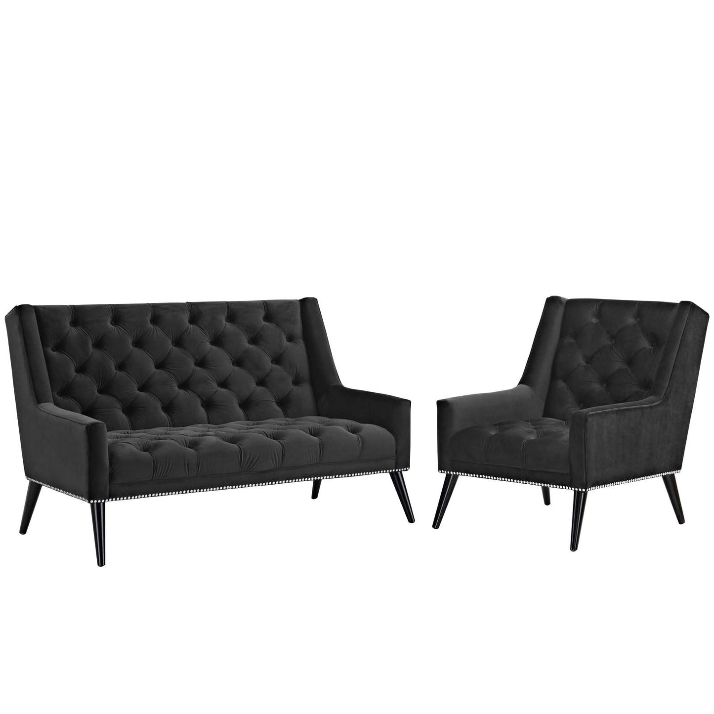 Modway Peruse Living Room Set Performance Velvet Set of 2