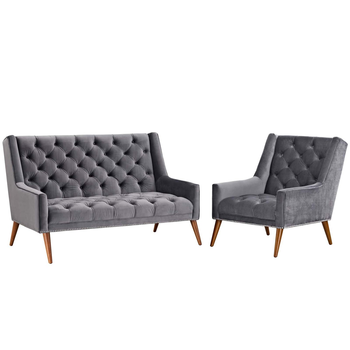 Modway Peruse Living Room Set Performance Velvet Set of 2
