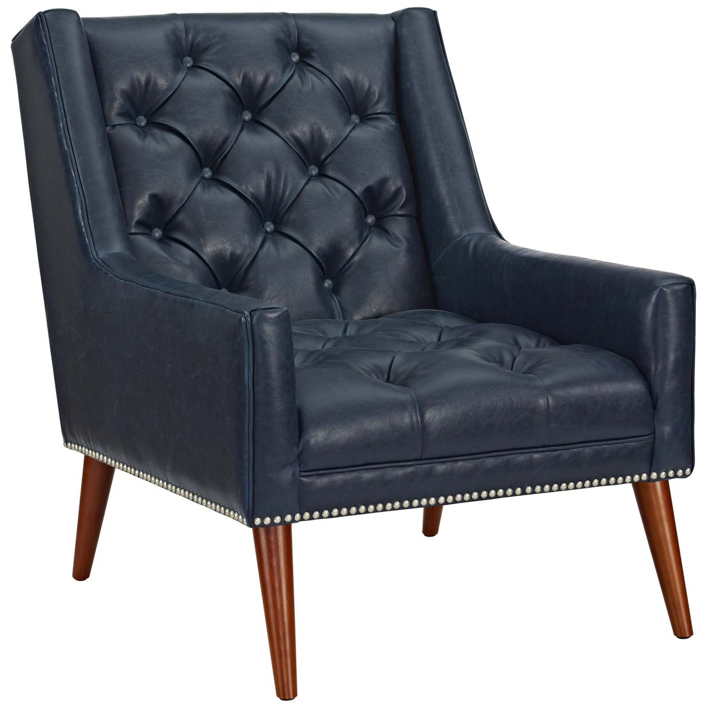 Modway Peruse Living Room Set Faux Leather Set of 2