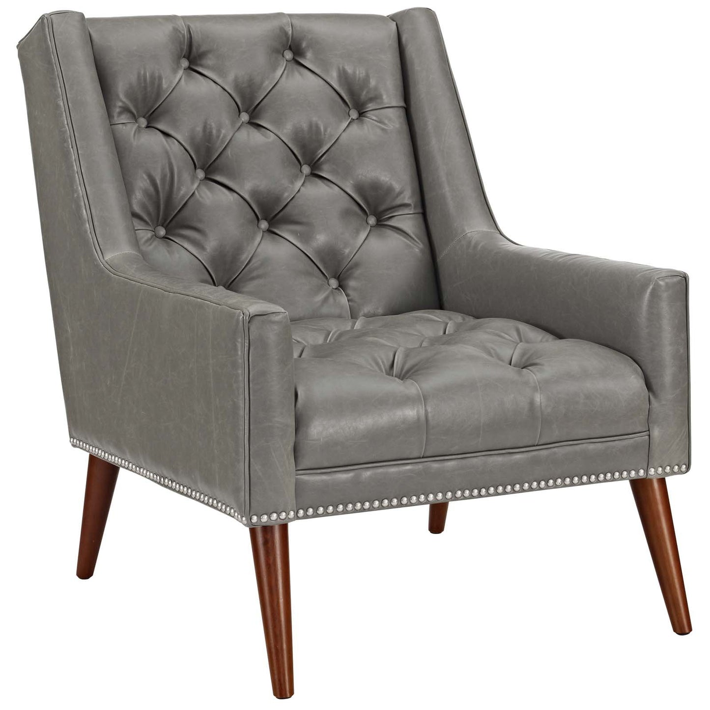 Modway Peruse Living Room Set Faux Leather Set of 2