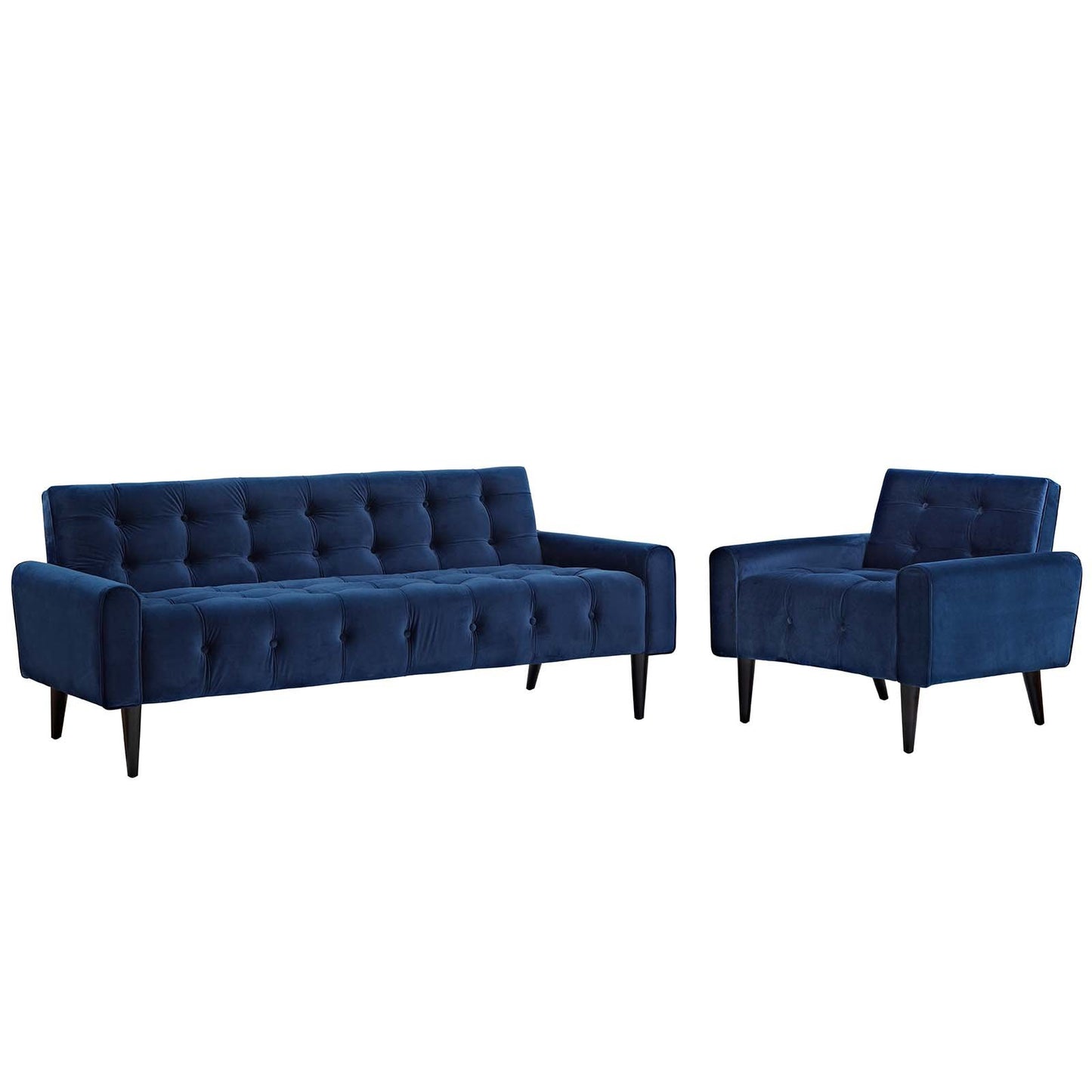 Modway Delve Living Room Set Performance Velvet Set of 2