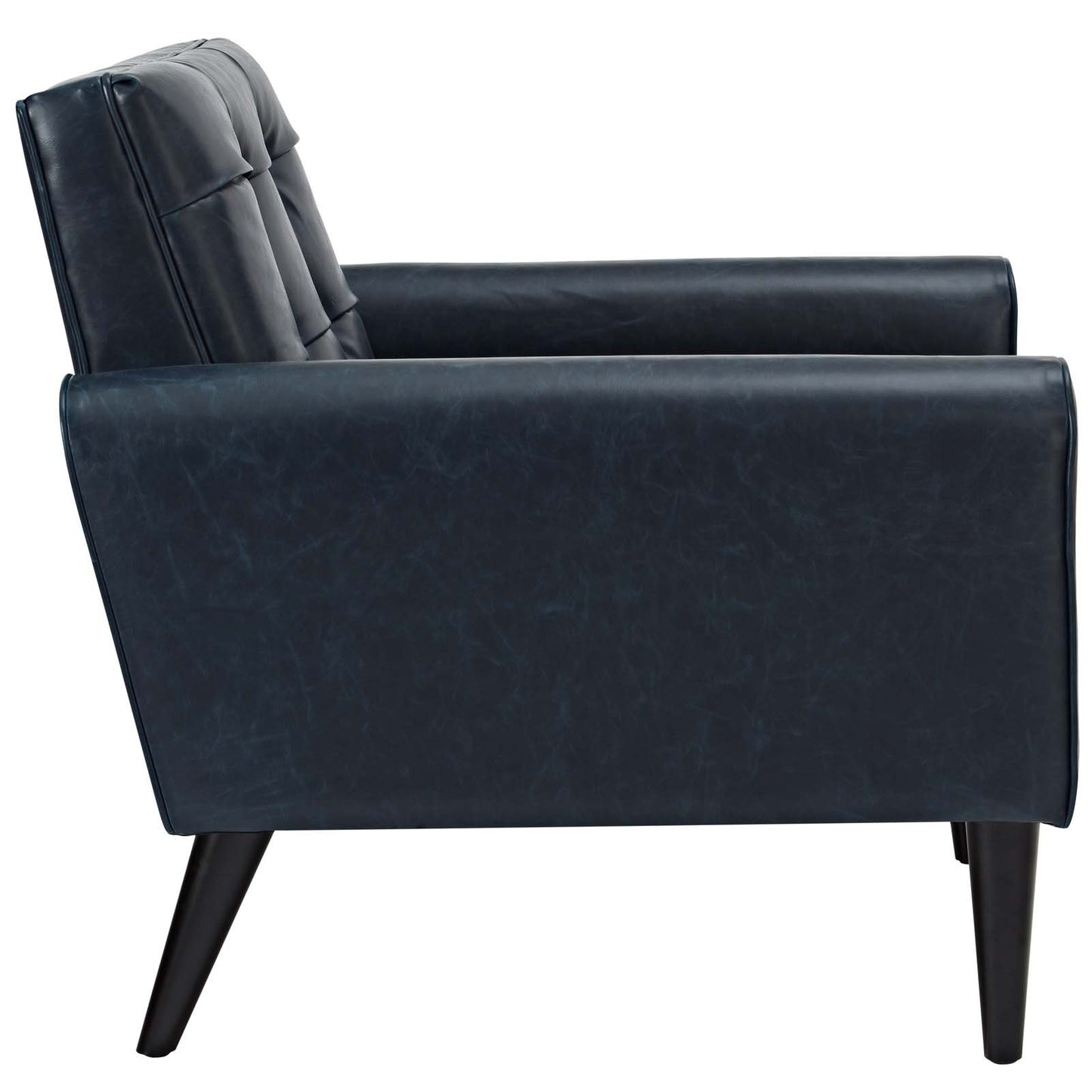 Modway Delve 2 Piece Upholstered Vinyl Sofa and Armchair Set