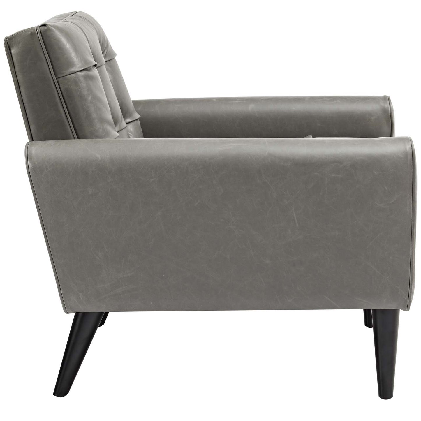 Modway Delve 2 Piece Upholstered Vinyl Sofa and Armchair Set